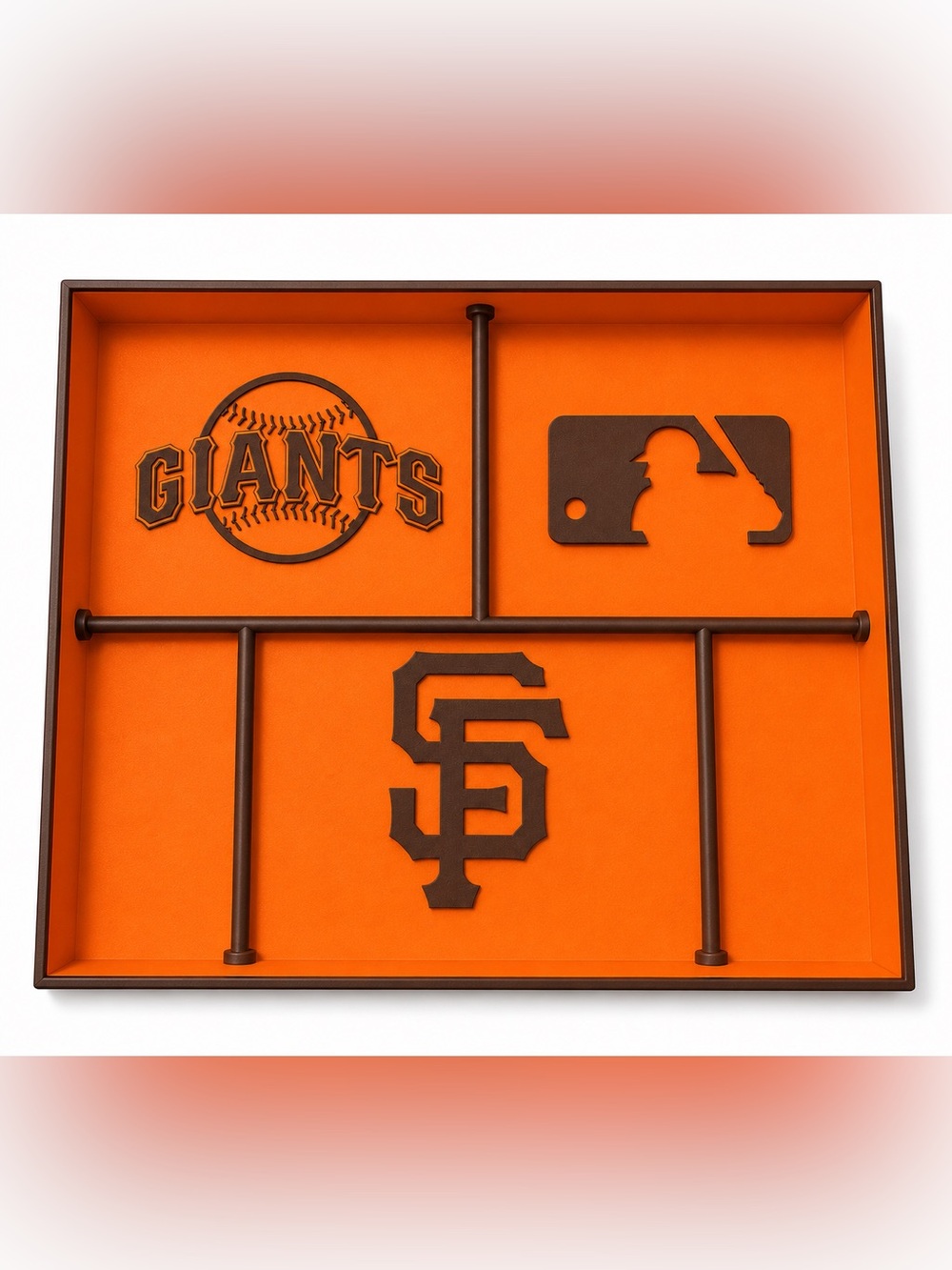 San Francisco Giants MLB Pocket Dump Tray - For Keys, Wallet, Money, Etc
